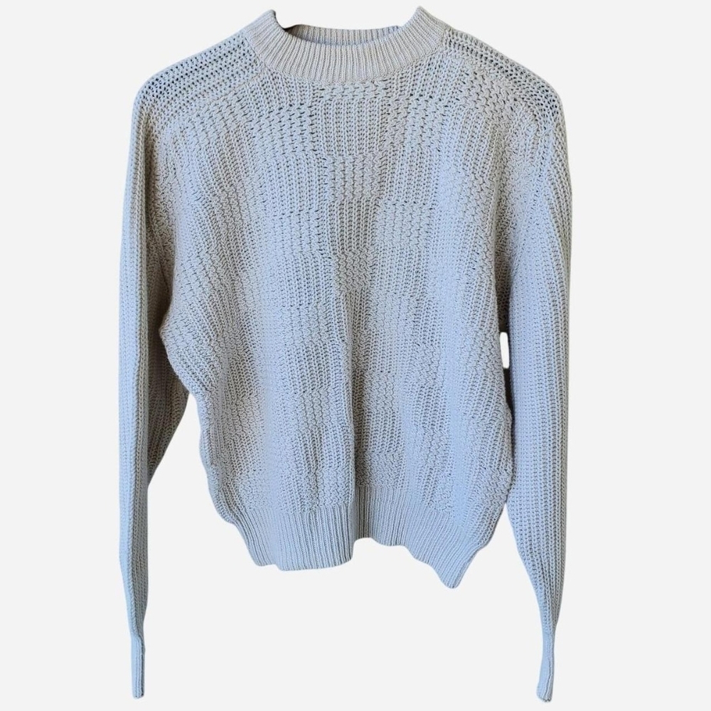 Vintage Pebble Beach Cream Knit Sweater